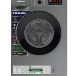 نيكاي غسالة تحميل امامي، 16 برنامج، غسيل بالبخار، 1000 دورة في الدقيقة، 4 نجوم موفرة للطاقة، غسالة اوتوماتيكية بالكامل، شاشة LCD رقمية، قفل للاطفال، افضل للمنزل والعائلة الصغيرة - NWM701FN9S فضي