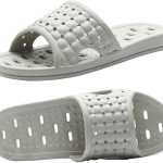 شباشب حمام مع فتحات تصريف، شبشب سريع الجفاف مانع للانزلاق للمنزل والسكن الجامعي والحمام للجنسين