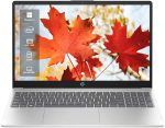 HP لابتوب بشاشة لمس 15.6 انش، انتل كور i5-1235u، ذاكرة 16GB، SSD 512GB، بطاقة رسومات انتل ايريس Xe، واي فاي 6E، ويندوز 11 هوم، مثالي للطلاب والاعمال، فضي طبيعي