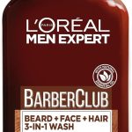 غسول مين اكسبرت باربر كلوب 3 في 1 للحية والشعر والوجه للرجال من لوريال باريس، بسعة 200 مل