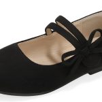 حذاء باليه مسطح مسطح من PANDANINJIA للأطفال الصغار/الفتيات الصغار من فيليسيا دريس ماري جين لحفلات الزفاف والمدرسة