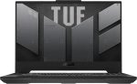 اسس تي يو اف للالعاب A15 FA507NUR-LP053W AMD R7-7435HS/16GB RAM/1TB SSD/انفيديا جيفورس RTX 4050 6GB/15.6 FHD (1920x1080) 144Hz/ويندوز 11 هوم/1-زون RGB/كيبورد انجليزي-عربي- رمادي ميكا