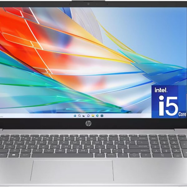 HP لابتوب 15.6 انش، انتل كور i5-1335U الجيل 13، ذاكرة RAM 16GB، SSD 1TB، شاشة FHD مضادة للتوهج، كاميرا ويب، كيبورد رقمية، واي فاي، بلوتوث، HDMI، بطاقة USB 32GB، ويندوز 11، فضي