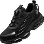 حذاء سيفتي بمقدمة من الستيل للرجال والنساء من لايوايت، حذاء عمل غير قابل للانزلاق، اربطة دوارة، حذاء رياضي متين بمقدمة من الستيل، حذاء خفيف الوزن بمقدمة مركبة