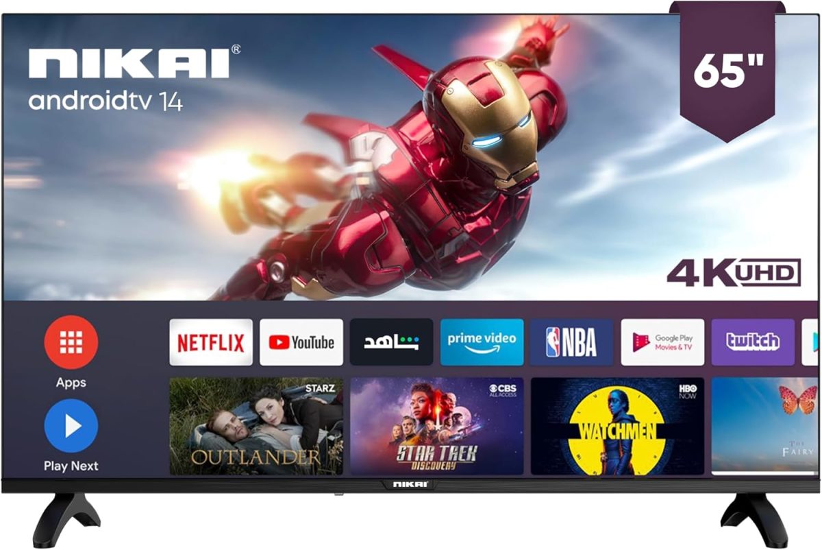 نيكاي تلفزيون ذكي الترا اتش دي، 4 كيه، 65 انش - UHD65SLED1