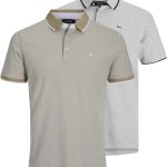 جاك اند جونز تي شيرت بولو باكمام قصيرة للرجال من جيبولوس (عبوة من قطعتين)