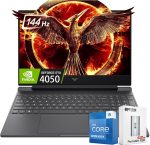 HP شاشة 15.6 انش FHD 144Hz RTX 4050 6GB، انتل كور i5-13420H جيل 13 (افضل من انتل i7-1260P)، كيبورد باضاءة خلفية، واي فاي 6، بلوتوث 5.3، 512GB PSD، ويندوز 11 هوم (32GB |1TB SSD-مطور) خارجي مجاني.512GB