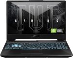 اسس تي يو اف A15 FA506NC-HN005 AMD رايزن R5-7535HS/8GB RAM/512GB SSD/انفيديا جيفورس RTX 3050 4GB/15.6 FHD (1920x1080) 144Hz/ويندوز 11 هوم/RGB منطقة واحدة - اسود جرافيت