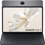 تابلت هونر باد 9، ذاكرة RAM 8GB، ذاكرة روم 256GB، تابلت واي فاي، مقاس 12.1 انش، حزمة رمادي مع حافظة كيبورد بلوتوث ذكية هونر - اصدار الشرق الاوسط