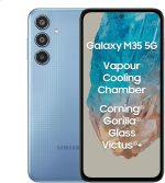 سامسونج جوال جالكسي M35 5G (ذاكرة RAM 6GB، تخزين 128GB) | زجاج كورنينج غوريلا فيكتوس+| درجة انتوتو 595K + | غرفة تبريد بخار | بطارية 6000mAh | شاشة سوبر AMOLED 120Hz | ثنائي شرائح الاتصال - داي بريك