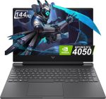 HP لابتوب العاب فيكتس 15 FA2701WM بشاشة 15.6 انش ومعالج انتل كور i5-13420H وRAM DDR4 16GB وSSD 512GB وشاشة FHD IPS 15.6 انش 144Hz وبطاقة رسومات انفيديا RTX 4050 6GB وكيبورد باضاءة خلفية انجليزي