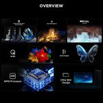 ⁦TCL تلفزيون ذكي 65 بوصة 4K QD-Mini LED ملون كوانتوم كريستال HDR 10+ للالعاب جوجل، معدل تحديث اصلي 144Hz، اونكيو 2.1 هاي فاي، دولبي اتموس، وضع الذكاء الاصطناعي، جيم ماستر-65Q6C (موديل 2025)⁩ - الصورة ⁦2⁩