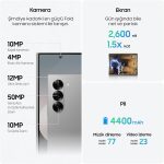 ⁦سامسونج جوال جالكسي زد فولد 6، ذاكرة RAM 12GB، تخزين 256GB، لون كحلي، شاشة كبيرة، كفالة البائع لمدة عام (اصدار دولي) (مجدد)⁩ - الصورة ⁦5⁩
