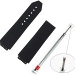 ساعات - ستة مقاسات لساعة هوبلوتس كلاسيك فيوجن يونيفيرس بيغز بانج سيريز للرجال والنساء، سوار ساعة سيليكون مخطط عمودي 25 ملم