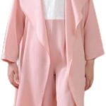 لي كريستال, سالوبيت بقصة مستقيمة مع جاكيت للبنات بعمر 13-14 سنة لون خوخي S24GEGDG22764