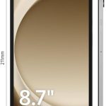 سامسونج تابلت جالكسي تاب ايه 9 ال تي اي بنظام اندرويد، ذاكرة رام 8 جيجا، تخزين 128 جيجا، فضي - اصدار الامارات العربية المتحدة