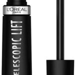 لوريال باريس , ماسكارا تلسكوبية قابلة للغسل لتطويل وتكثيف مكياج العين ورفع الرموش مع يدوم حتى 36 ساعة، اسود