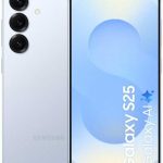 سامسونج جوال جالكسي S25 SM-S931B ثنائي شرائح الاتصال بذاكرة روم 128GB وذاكرة RAM 12GB (جي اس ام فقط | بدون سي دي ام ايه) هاتف ذكي 5G مفتوح من المصنع (ازرق ثلجي) - اصدار عالمي