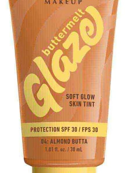 NYX Professional Makeup Buttermelt Glaze Soft Glow Skin Tint + SPF/FPS 30, Foundation, 12h Wear, Almond Butta