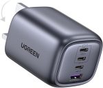 يوجرين شاحن USB C 2025 قابل للطي بـ4 منافذ 65 واط بمنفذ USB نوع C متوافق مع ماك بوك برو/اير، اتش بي/ديل/لينوفو، ايباد برو/اير، ايفون 16 برو، 45 واط جالكسي اس 25 الترا الخ