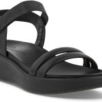 صندل حريمي بكعب فلوت ويدج ال اكس من ايكو، حريمي