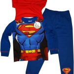 دي سي كومكس بيجامة سوبر مان نوفيلتي مع رداء (2 الى 8 سنوات)