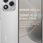 اونر هاتف ذكي 400 لايت ثنائي شرائح الاتصال بذاكرة روم 256GB وذاكرة RAM 8GB (جي اس ام فقط | بدون سي دي ام ايه) هاتف ذكي 5G مفتوح من المصنع (رمادي مخملي) - اصدار عالمي