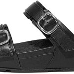 صندل مفتوح مفتوح مفتوح من الجلد قابل للتعديل للنساء من فيتفلوب