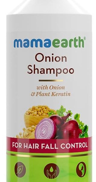 Mamaearth Onion Shampoo for Hair Growth & Hair Fall Control with Onion Oil & Plant Keratin 4ml