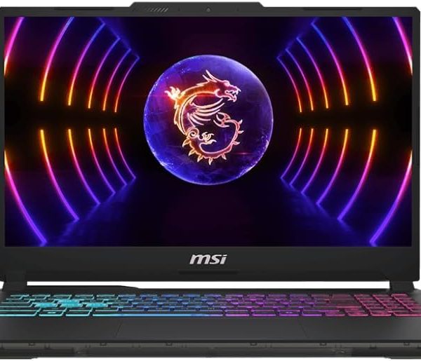 MSI لابتوب العاب سايبورغ 15 A13VF-699XRO بشاشة 15.6 انش FHD 144Hz ومعالج انتل كور i7-13620H وبطاقة جيفورس RTX 4060 وذاكرة RAM DDR5 16GB وSSD NVMe 1TB وثاندربولت 4 وUSB نوع C ومبرد بوست - اسود شفاف