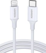 يوجرين كابل شاحن iPhone بطول 1 متر [معتمد من MFi] كابل USB C إلى Lightning شحن سريع توصيل الطاقة PD 20W كابل iPhone لأجهزة iPhone 14/14 Pro/14 Plus/14 Pro Max وiPad Pro وiPhone 8-13 جميع السلاسل