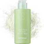 باي ويش تريند مسحوق غسول الوجه جرين تي اند انزيم، الكل في واحد، منظف الوجه اليومي المرطب وتقشير لطيف للمسام والرؤوس السوداء (3.2 اونصة (عبوة واحدة)