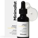 الحد الادنى سيروم للوجه بفيتامين سي 16% (متقدم) مع فيت اي وحمض الفيروليك للبشرة المتوهجة | تركيبة تفتيح متقدمة مع قوة فيتامين C وE وحمض الفيروليك والفوليرين