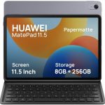 هواوي تابلت ميت باد 11.5، شاشة فل فيو 11.5 انش 2.2K، 8GB+256GB، مع كيبورد ذكي، ام بن لايت، بطارية 7700mAh، كاميرا 13MP، واي فاي، هواوي نوتس، رمادي