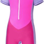 ميانو بدلة سباحة للبنات المراهقات قطعة واحدة بدلة سباحة قصيرة للرياضات المائية بعامل حماية من الاشعة فوق البنفسجية 50+ للحماية من الشمس