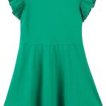 بي تي جي اي اكس اس اف فساتين قطنية قصيرة الاكمام للبنات الصغيرات، ملابس كاجوال صيفية للبنات الصغيرات