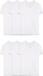 فرووت اوف ذا لووم تي شيرت رجالي 6 رقبة على شكل حرف V M L XL XXL 3XL 4XL 5XL مجموعات الألوان