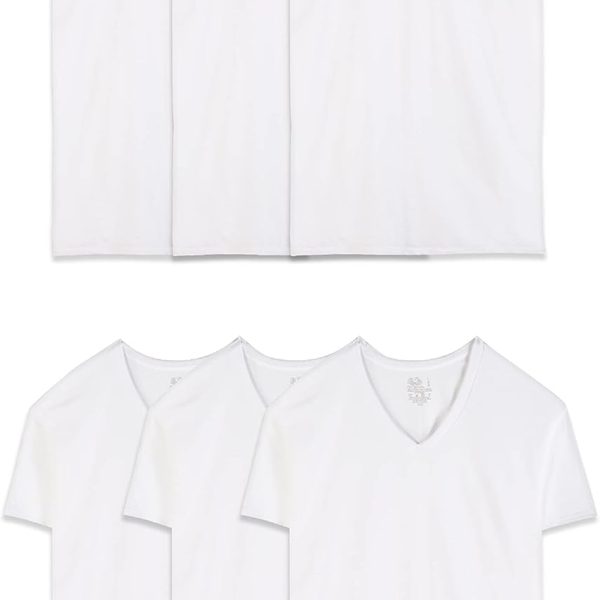 فرووت اوف ذا لووم تي شيرت رجالي 6 رقبة على شكل حرف V M L XL XXL 3XL 4XL 5XL مجموعات الألوان