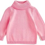 مذركير سالوبيت محبوك برقبة ملفوفة للبنات الصغيرات