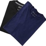 (عبوتان) من سانثوم Bio180 للرجال بوزن 180 غرام لكل متر مربع من قطعتين بالجملة/السائبة/العبوة من القطن باكمام قصيرة ورقبة دائرية ضيقة ..