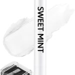 ايريناد قلم مكياج ظلال العيون، قلم ظلال عيون ابيض غير لامع، قلم ظلال عيون مقاوم للماء، قلم تحديد عيون 3 في 1 عالي الصبغة، قلم تحديد عيون وهايلايتر بتركيبة كريمية ناعمة قابلة للمزج، مبراة مدمجة