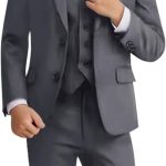 ادنيو طقم بدلة رسمية للاولاد مجموعة كاملة رسمية مع قميص وربطة عنق