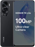 اونر هاتف ذكي 90 لايت 5G، 8GB+256GB، شاشة 6.7 انش IPS LCD 90Hz، كاميرا خلفية ثلاثية 100MP مع بطارية 4500mAh، ثنائي شرائح الاتصال، اندرويد 13 (اسود ميدنايت)