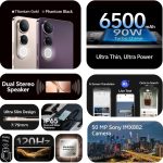 فيفو V50 لايت 5G (12GB RAM، 256GB) | شاشة AMOLED 120Hz | كاميرا سيلفي 32MP | 6500mAH | IP64 | سماعات اذن في تشويس، ضمان 18 متر، اصدار الشرق الاوسط (اسود)