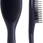 فرشاة شعر كبيرة لفك تشابك الشعر من بورفكس، مثالية للشعر الطويل والسميك والمجعد والنسيج، اسنان من طبقتين لفك تشابك الشعر اللطيف، تقلل من التقصف، للرجال والنساء، مقبض مريح