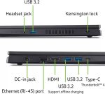 ⁦ايسر لابتوب العاب نيترو في 15 2024، شاشة 15.6 انش FHD IPS 144Hz، انتل الجيل 13 i7-13620H حتى 4.90GHz، جيفورس RTX 4060، 64GB DDR5، 1TB SSD، كيبورد باضاءة خلفية، واي فاي 6، ويندوز 11 برو، مع فرشاة⁩ - الصورة ⁦8⁩
