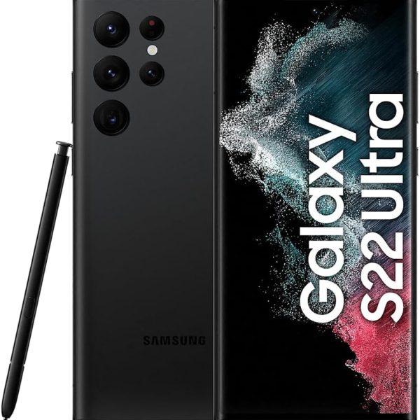 سامسونج جوال جالكسي اس 22 الترا شبكة الجيل الخامس 5G 256GB بدون شريحة اتصال بنظام اندرويد لون اسود فانتوم - اصدار عالمي