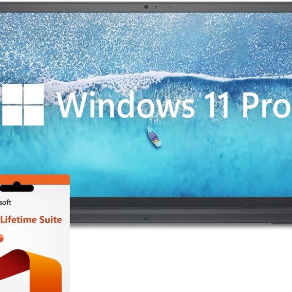 ديل لابتوب انسبيرون 15.6 انش، ويندوز 11 برو، 40GB RAM 2TB SSD، معالج انتل كور i7-1255U، شاشة 1920×1080 IPS 120Hz، ترخيص مايكروسوفت اوفيس مدى الحياة، كيبورد رقمية، اسود