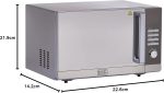 ⁦مايكرويف بلاك+ديكر 30 لتر لايف ستايل فرن مع شواية، فضي - MZ30PGSS-B5⁩ - الصورة ⁦6⁩