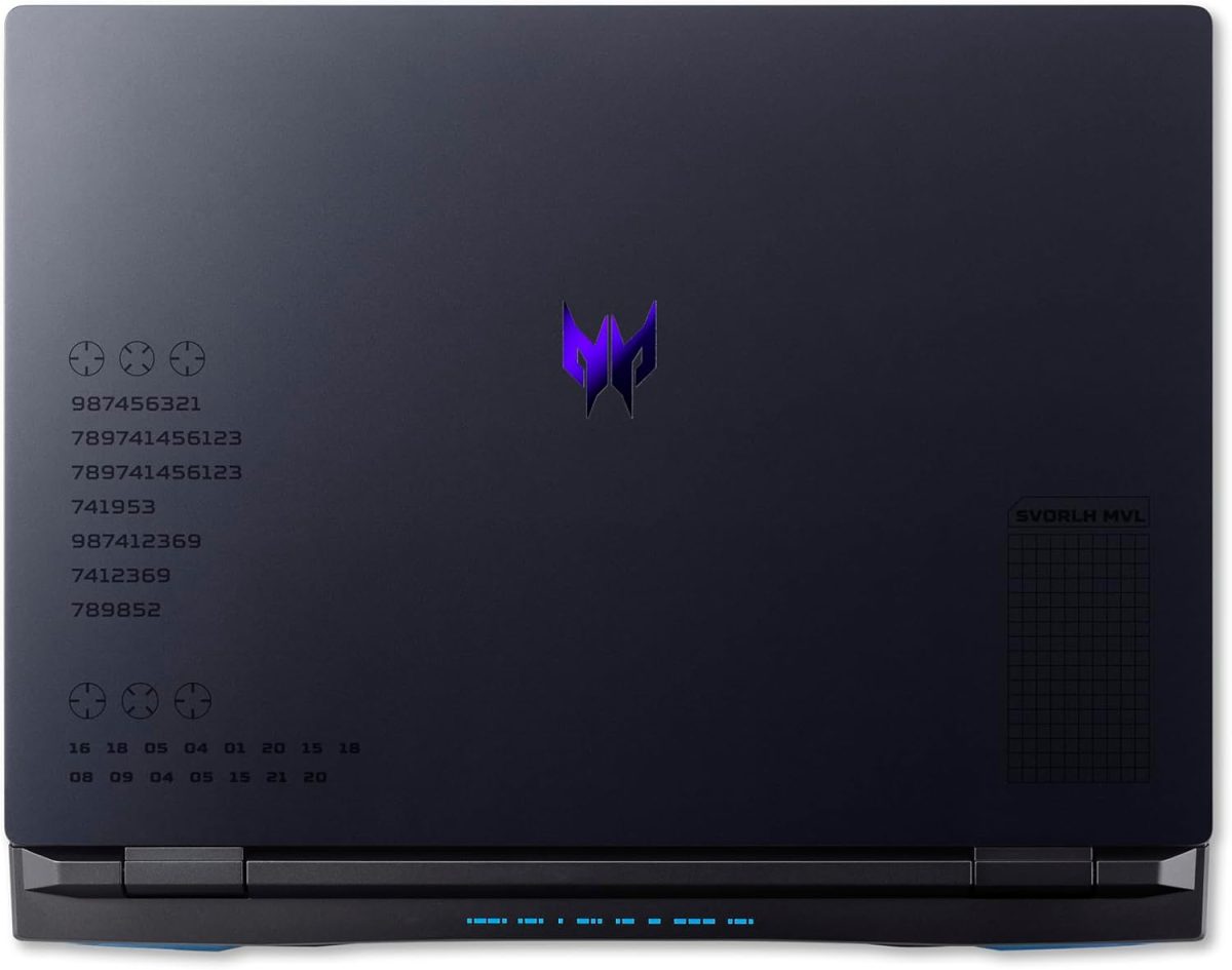 ⁦ايسر لابتوب العاب بريداتور هيليوس نيو 16 الجيل 14 انتل كور i9-14900HX 24 نواة حتى 5.80GHz/8GB انفيديا RTX4070/16 انش 240Hz/واي فاي 6E/RGB KB/ويندوز 11 هوم/اسود (16GB RAM | 1TB SSD)⁩ - الصورة ⁦16⁩